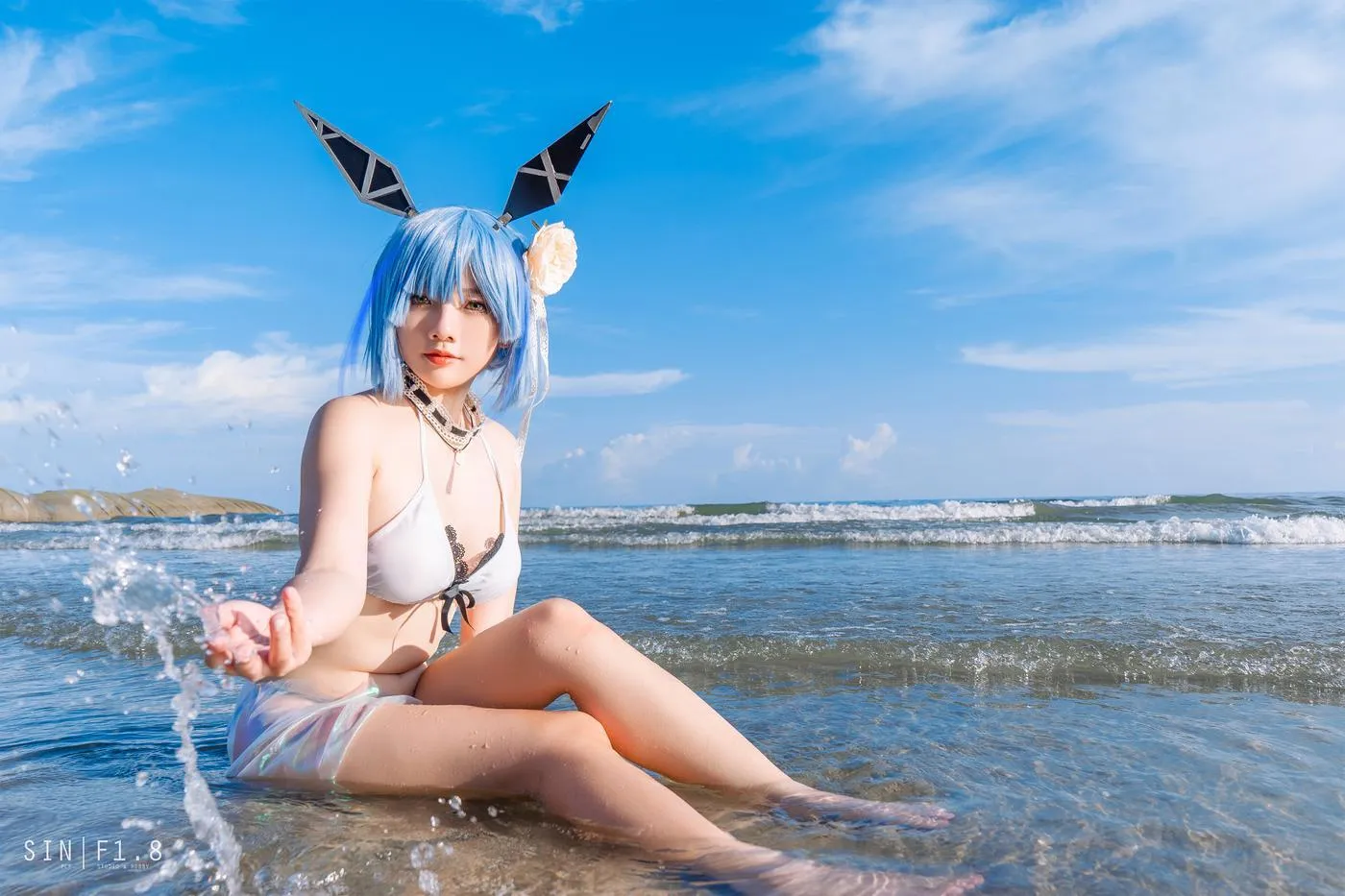 Messie Huang – NO.11 Gascogne swimsuit [20P]插图7